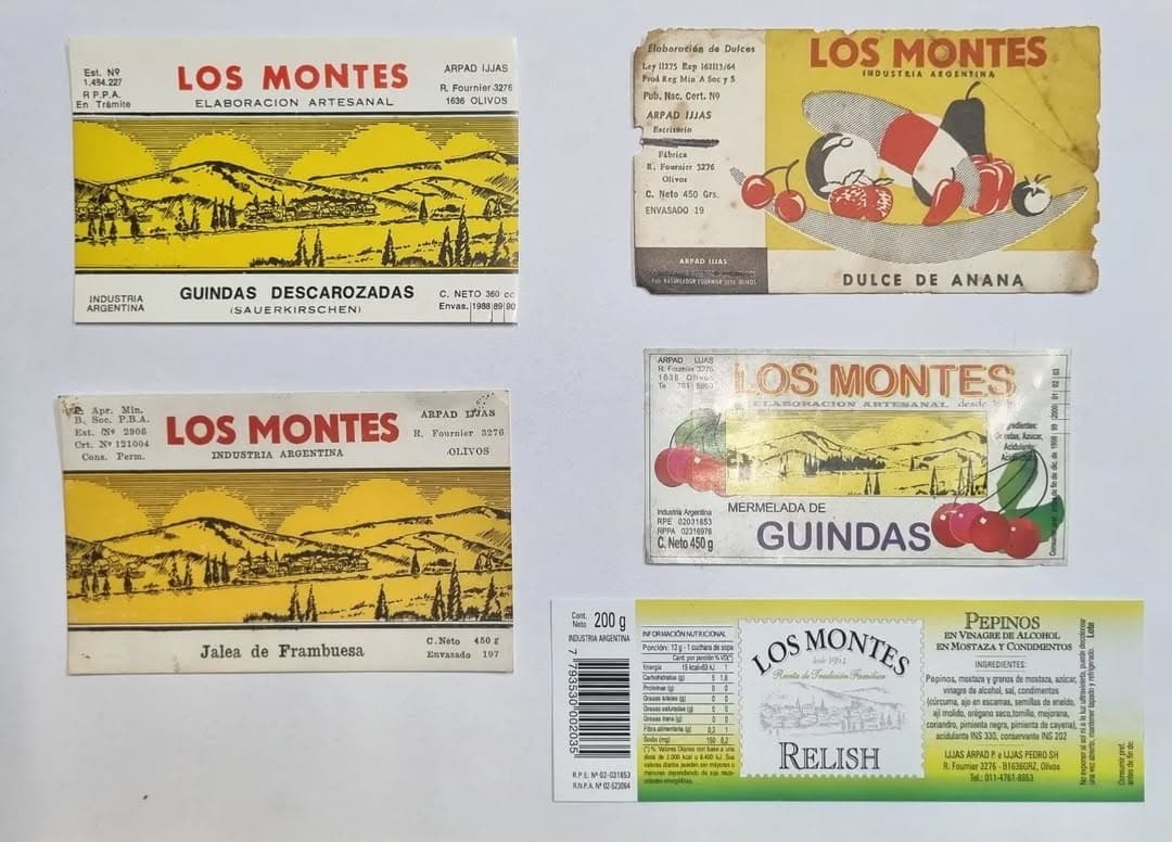 Etiquetas históricas de Los Montes